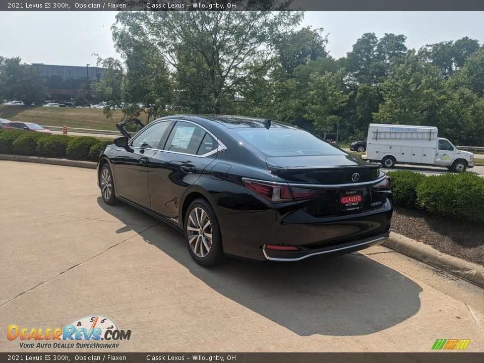 2021 Lexus ES 300h Obsidian / Flaxen Photo #4