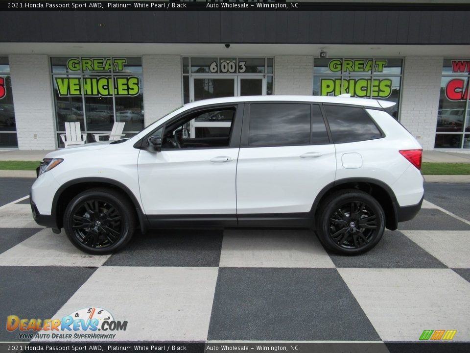 2021 Honda Passport Sport AWD Platinum White Pearl / Black Photo #1