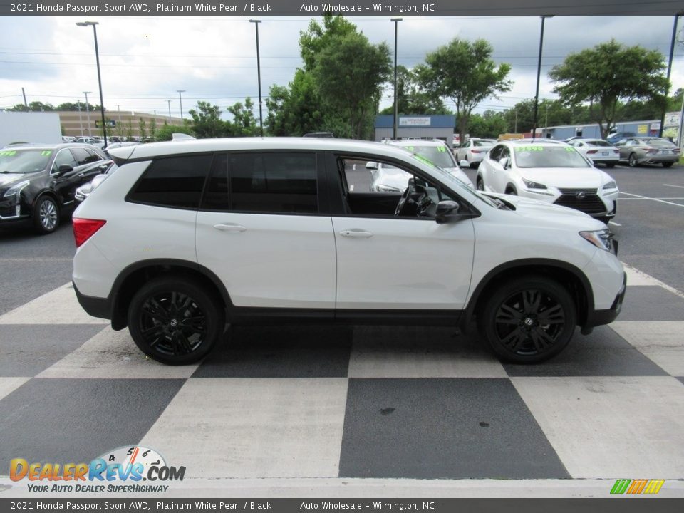 2021 Honda Passport Sport AWD Platinum White Pearl / Black Photo #3
