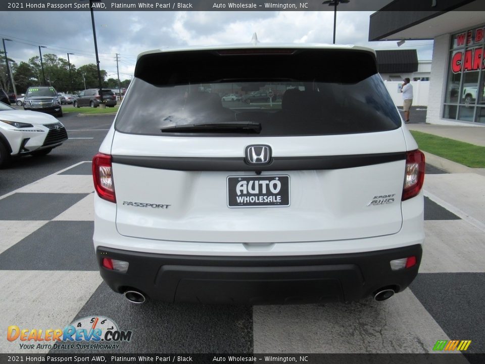 2021 Honda Passport Sport AWD Platinum White Pearl / Black Photo #4