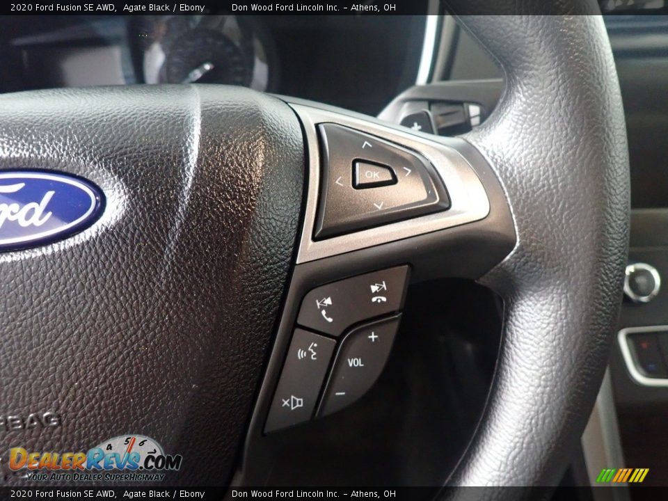 2020 Ford Fusion SE AWD Agate Black / Ebony Photo #33