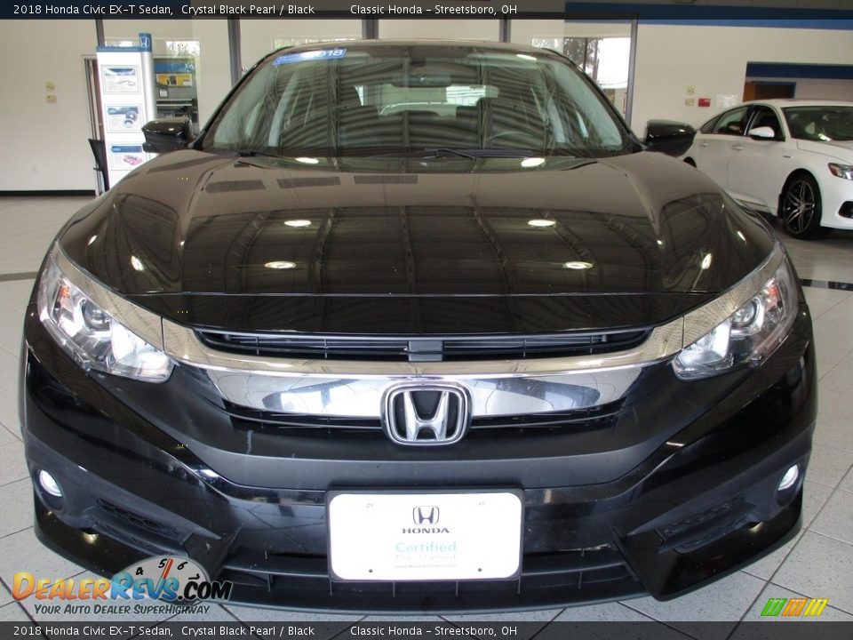 2018 Honda Civic EX-T Sedan Crystal Black Pearl / Black Photo #2