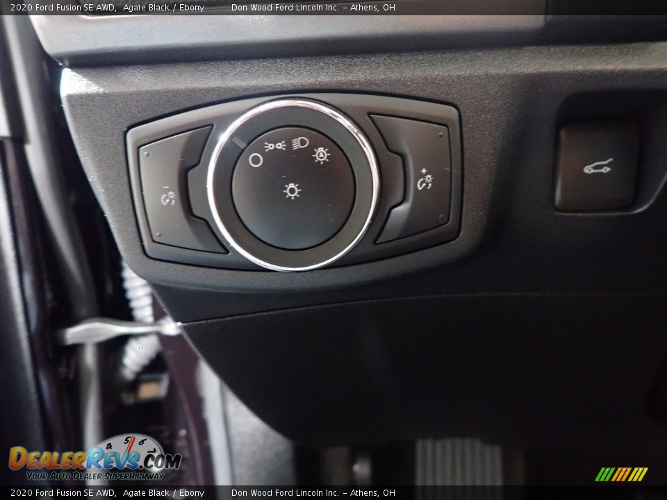2020 Ford Fusion SE AWD Agate Black / Ebony Photo #34