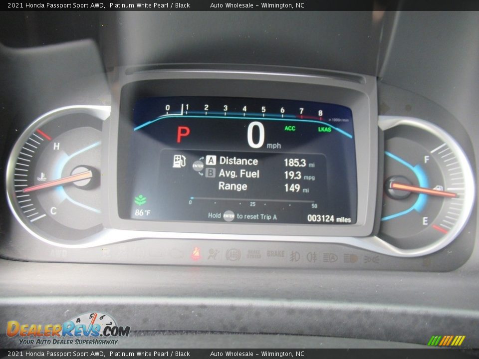 2021 Honda Passport Sport AWD Platinum White Pearl / Black Photo #16
