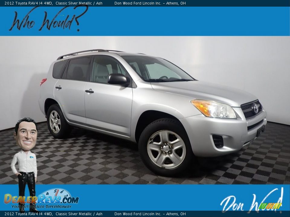 2012 Toyota RAV4 I4 4WD Classic Silver Metallic / Ash Photo #1