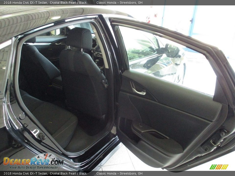 2018 Honda Civic EX-T Sedan Crystal Black Pearl / Black Photo #16
