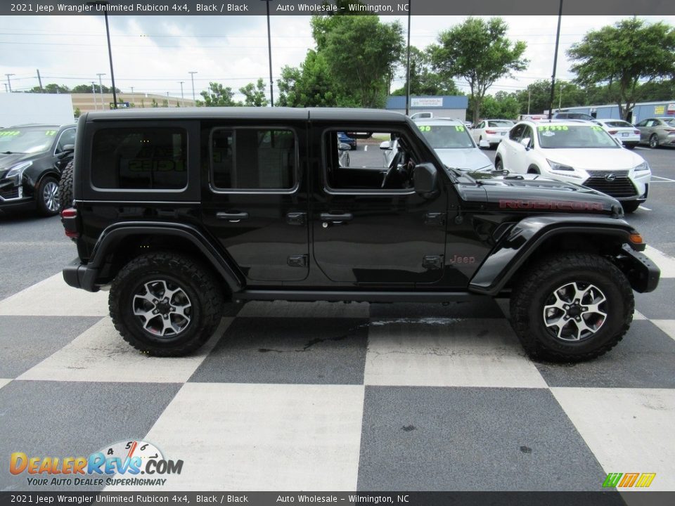 2021 Jeep Wrangler Unlimited Rubicon 4x4 Black / Black Photo #3