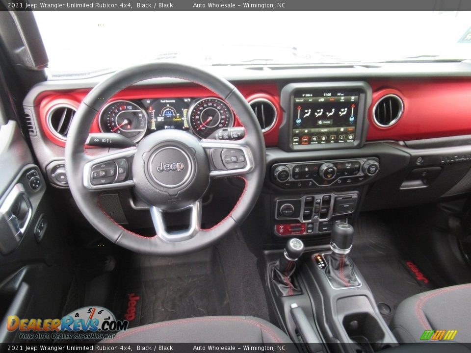 2021 Jeep Wrangler Unlimited Rubicon 4x4 Black / Black Photo #15