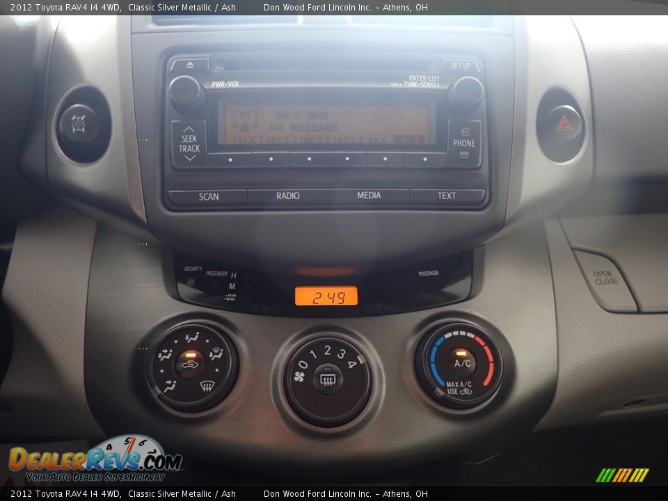 2012 Toyota RAV4 I4 4WD Classic Silver Metallic / Ash Photo #22