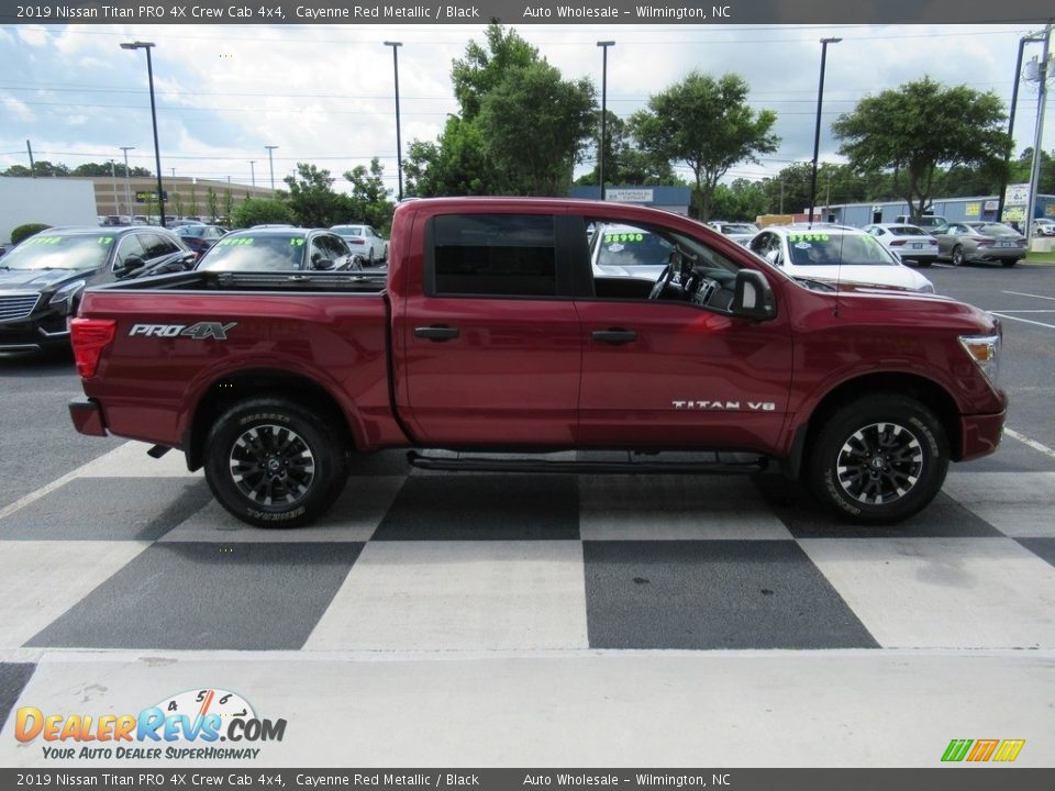 2019 Nissan Titan PRO 4X Crew Cab 4x4 Cayenne Red Metallic / Black Photo #3