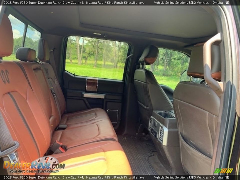 2018 Ford F250 Super Duty King Ranch Crew Cab 4x4 Magma Red / King Ranch Kingsville Java Photo #12