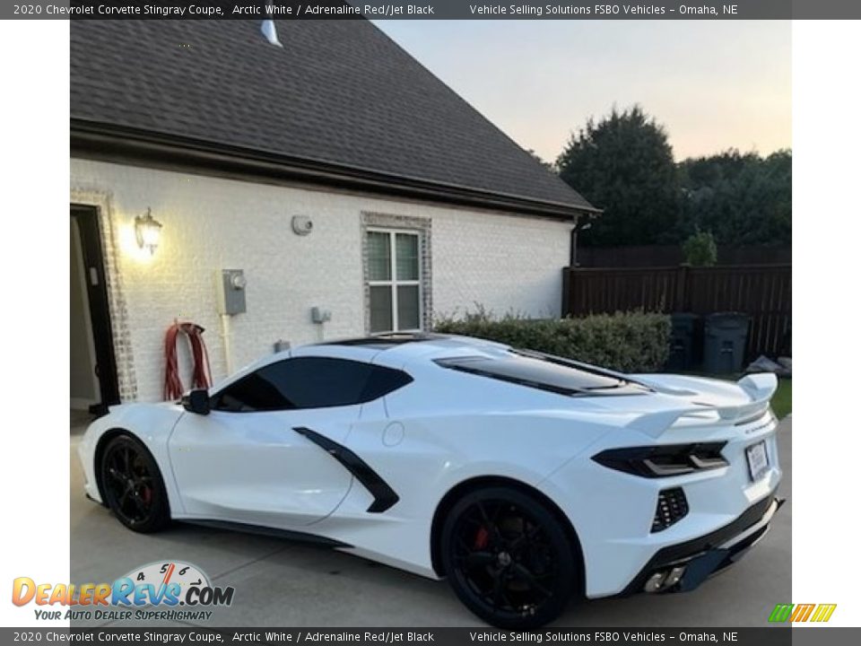 2020 Chevrolet Corvette Stingray Coupe Arctic White / Adrenaline Red/Jet Black Photo #1