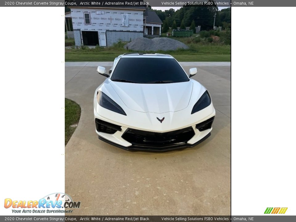 2020 Chevrolet Corvette Stingray Coupe Arctic White / Adrenaline Red/Jet Black Photo #2