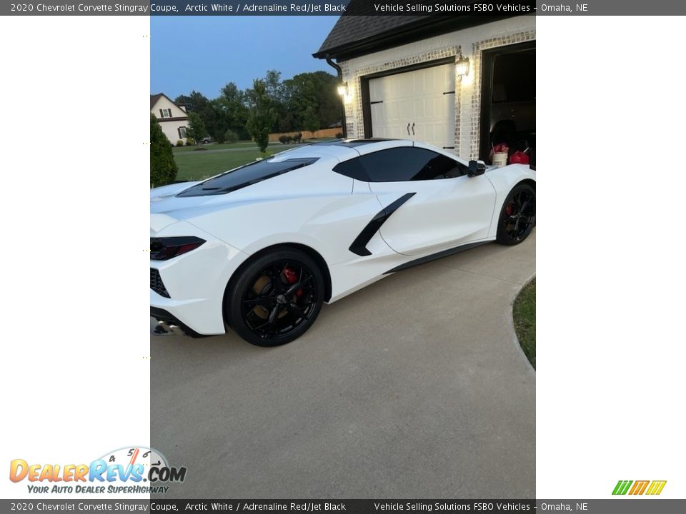 2020 Chevrolet Corvette Stingray Coupe Arctic White / Adrenaline Red/Jet Black Photo #4