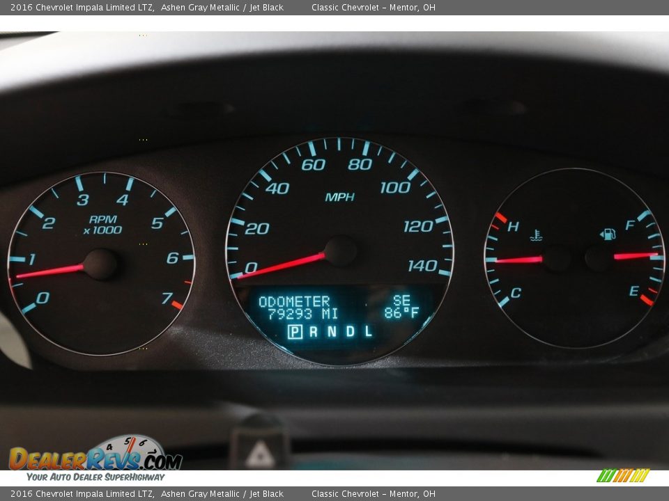 2016 Chevrolet Impala Limited LTZ Gauges Photo #8