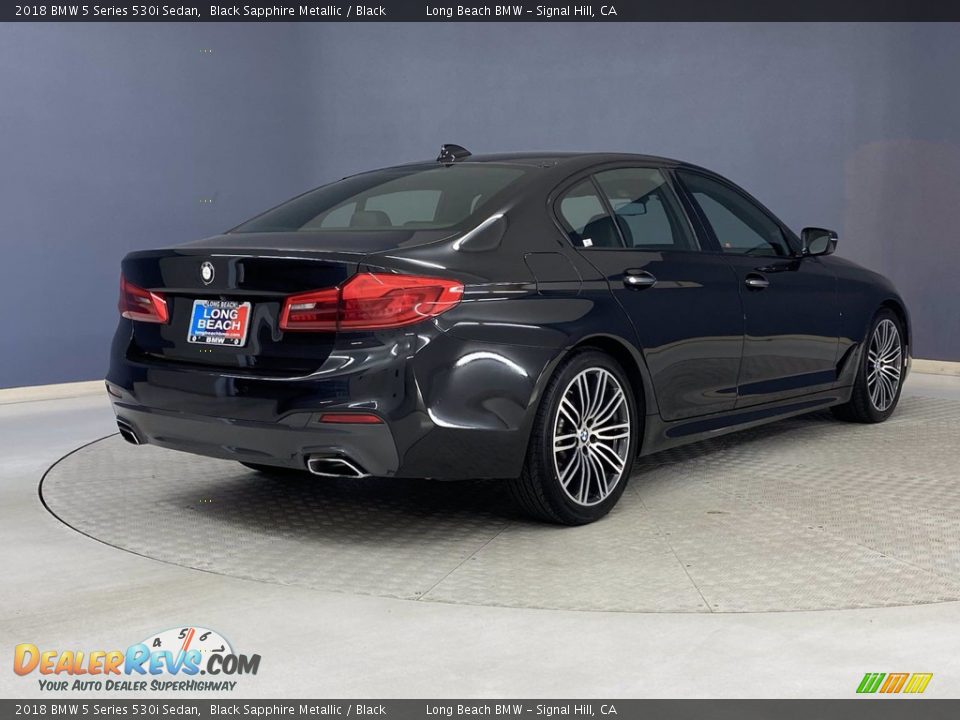 2018 BMW 5 Series 530i Sedan Black Sapphire Metallic / Black Photo #5