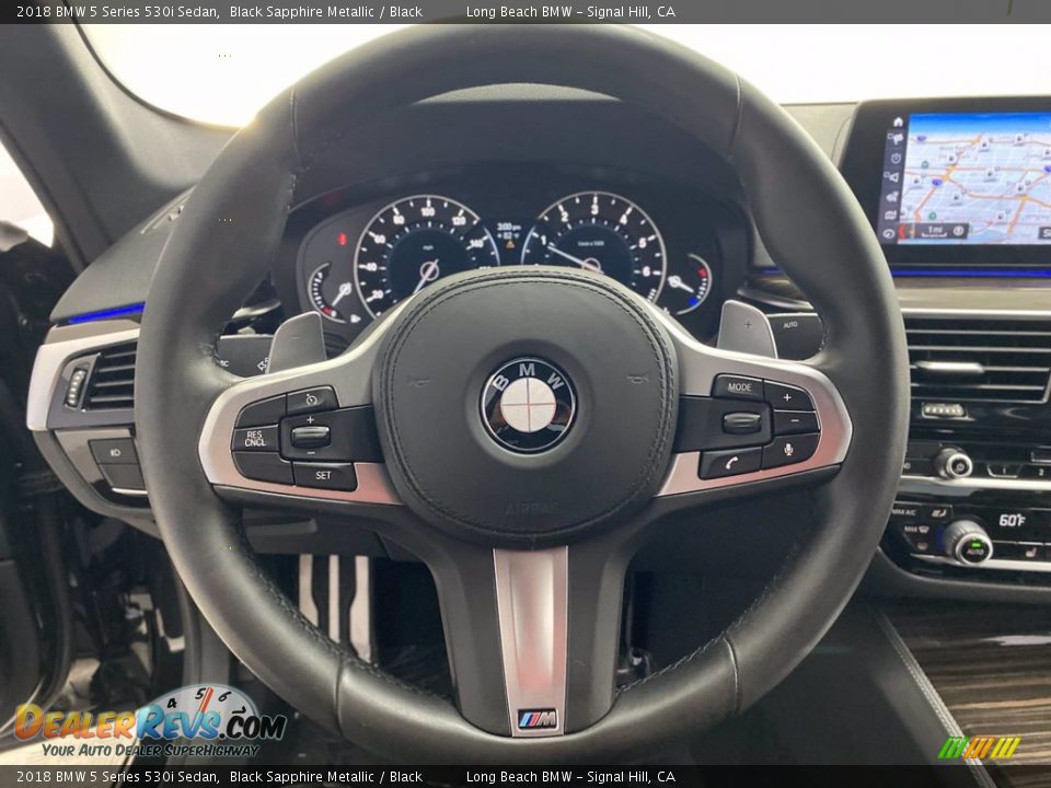 2018 BMW 5 Series 530i Sedan Black Sapphire Metallic / Black Photo #17