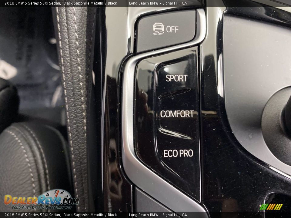 2018 BMW 5 Series 530i Sedan Black Sapphire Metallic / Black Photo #28