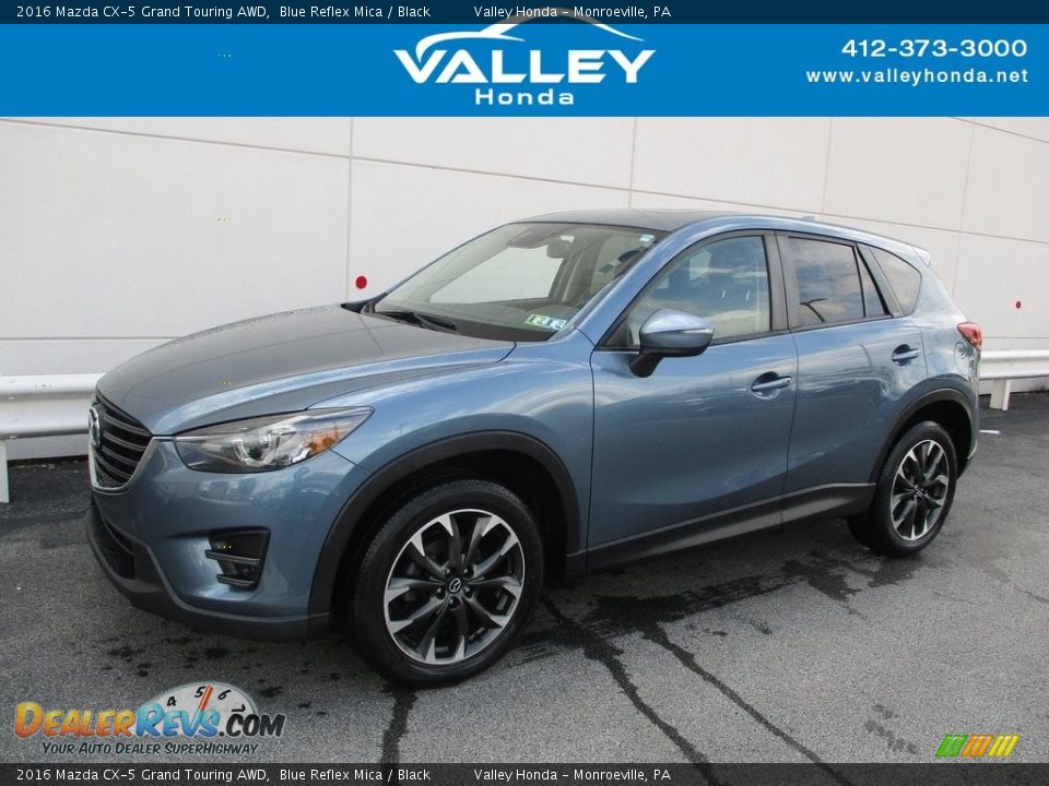 2016 Mazda CX-5 Grand Touring AWD Blue Reflex Mica / Black Photo #1
