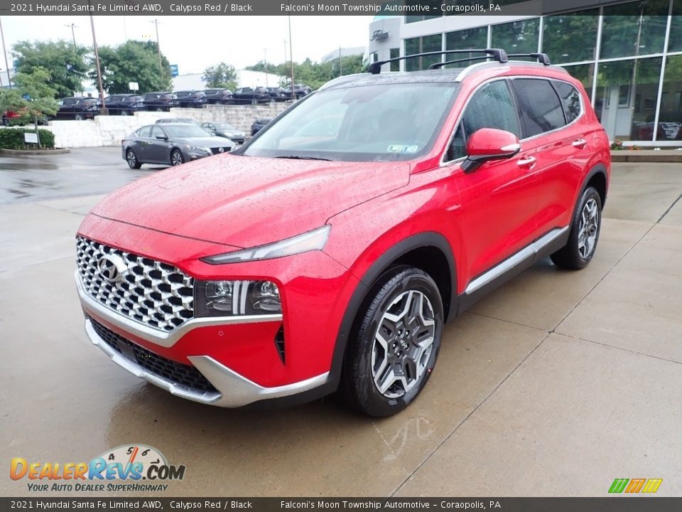 2021 Hyundai Santa Fe Limited AWD Calypso Red / Black Photo #5