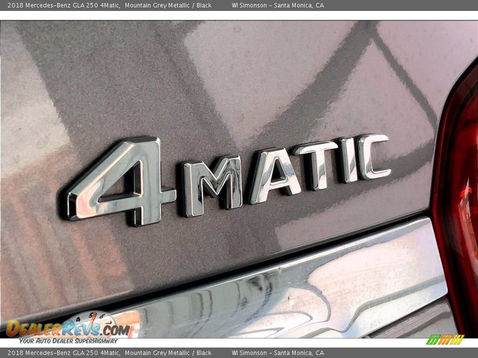 2018 Mercedes-Benz GLA 250 4Matic Mountain Grey Metallic / Black Photo #7