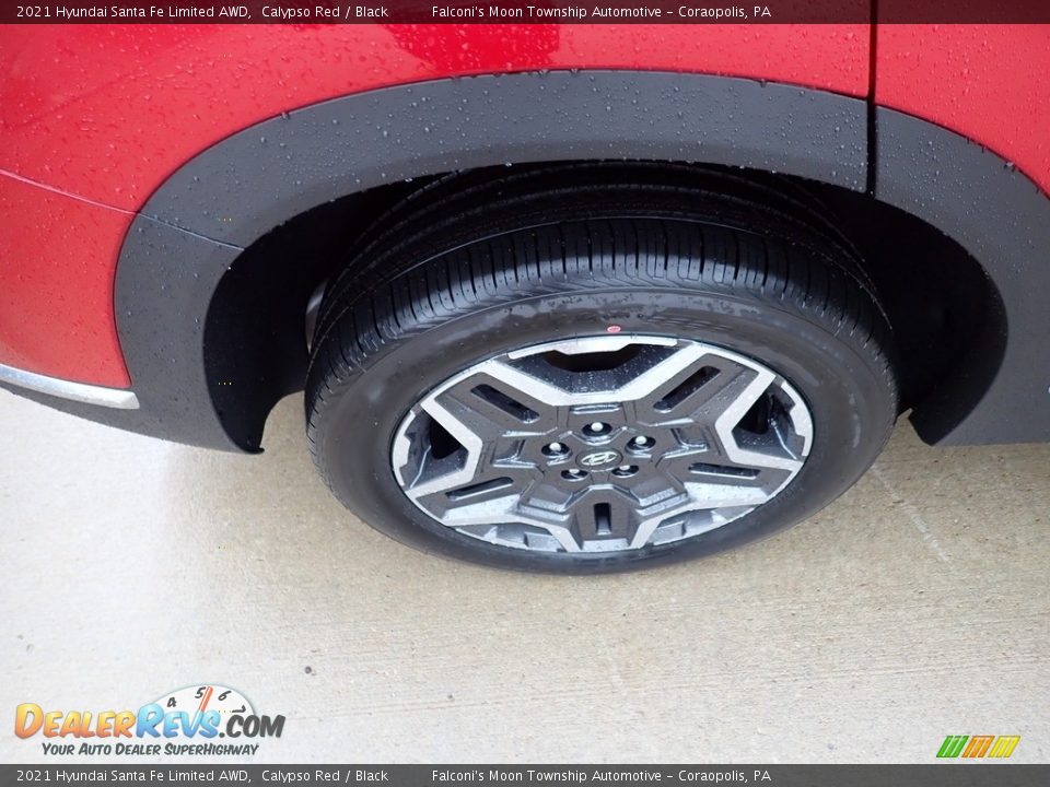 2021 Hyundai Santa Fe Limited AWD Calypso Red / Black Photo #9