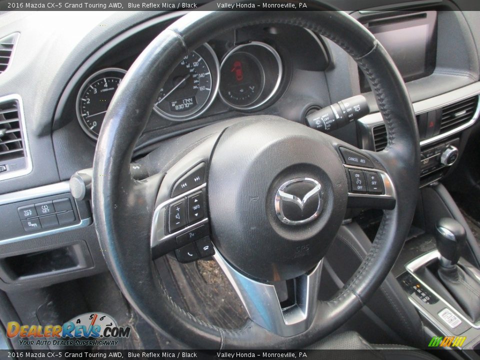 2016 Mazda CX-5 Grand Touring AWD Blue Reflex Mica / Black Photo #15