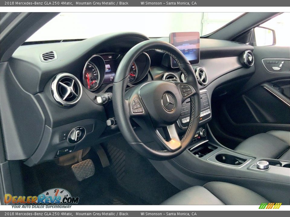 2018 Mercedes-Benz GLA 250 4Matic Mountain Grey Metallic / Black Photo #14