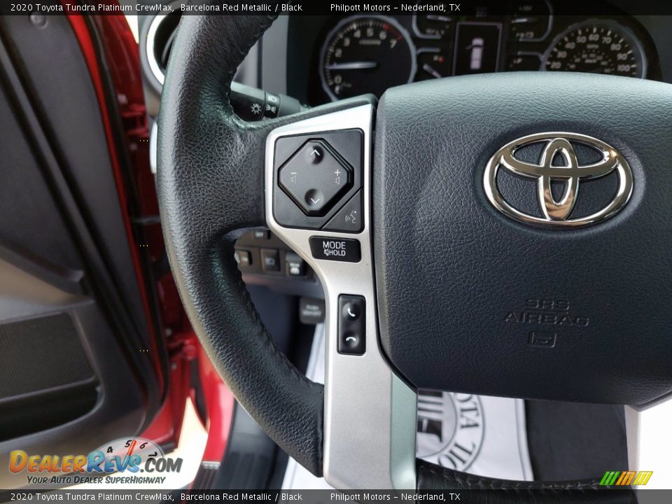 2020 Toyota Tundra Platinum CrewMax Barcelona Red Metallic / Black Photo #16