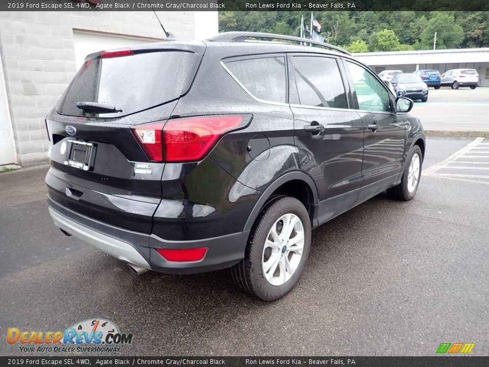 2019 Ford Escape SEL 4WD Agate Black / Chromite Gray/Charcoal Black Photo #2