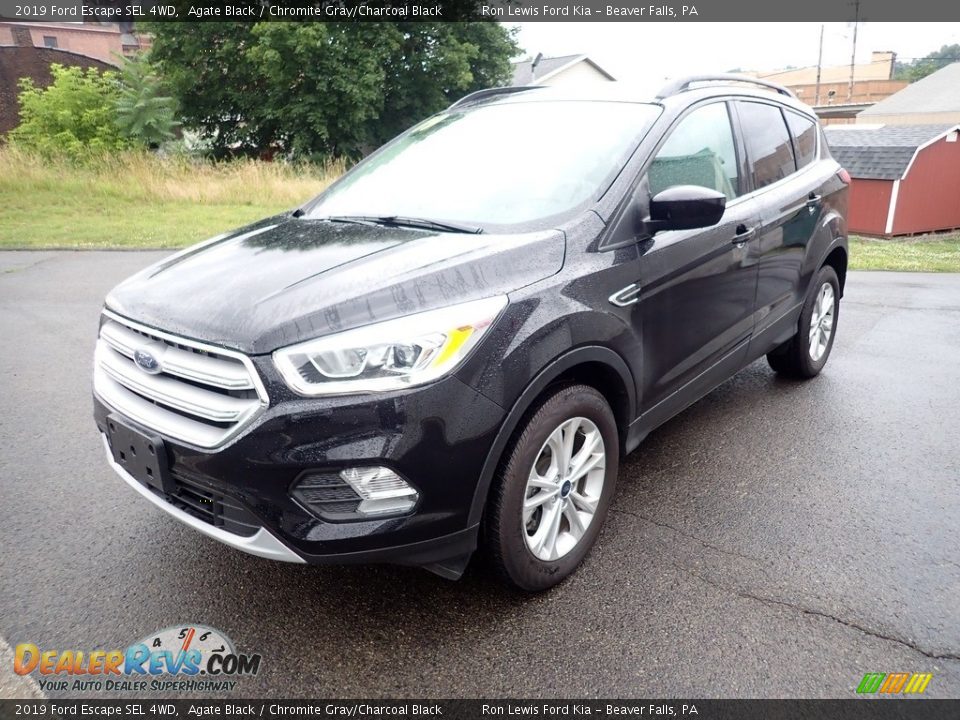 2019 Ford Escape SEL 4WD Agate Black / Chromite Gray/Charcoal Black Photo #5