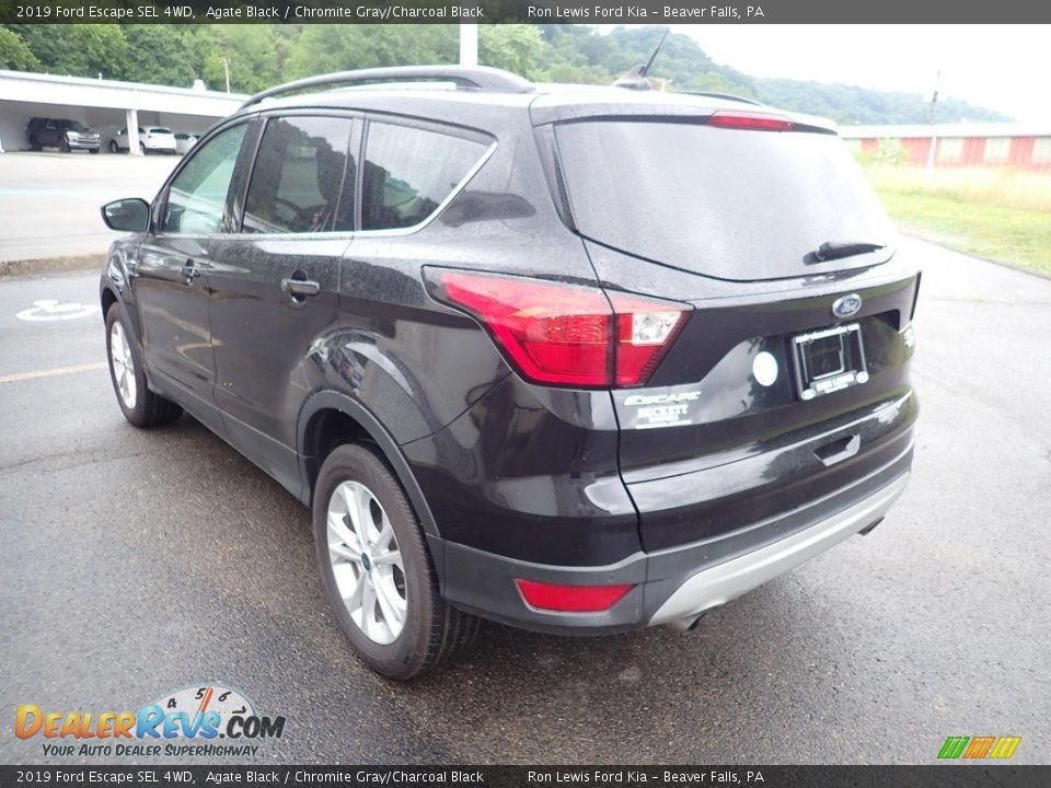 2019 Ford Escape SEL 4WD Agate Black / Chromite Gray/Charcoal Black Photo #7