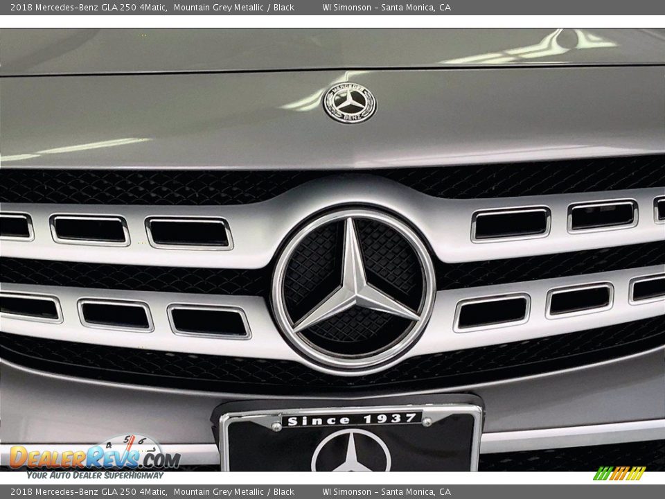 2018 Mercedes-Benz GLA 250 4Matic Mountain Grey Metallic / Black Photo #30