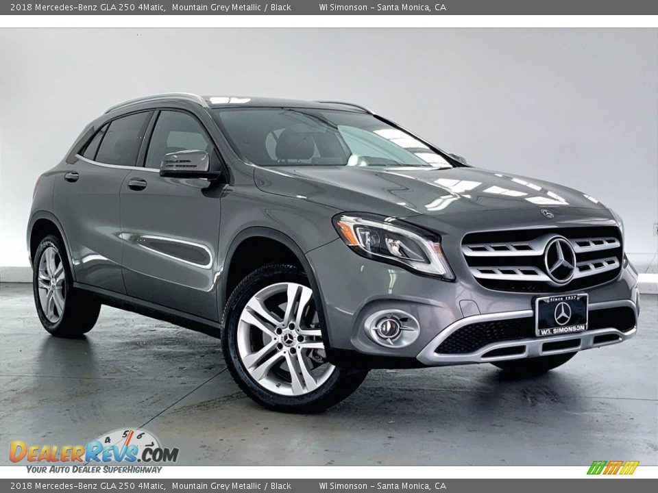 2018 Mercedes-Benz GLA 250 4Matic Mountain Grey Metallic / Black Photo #34