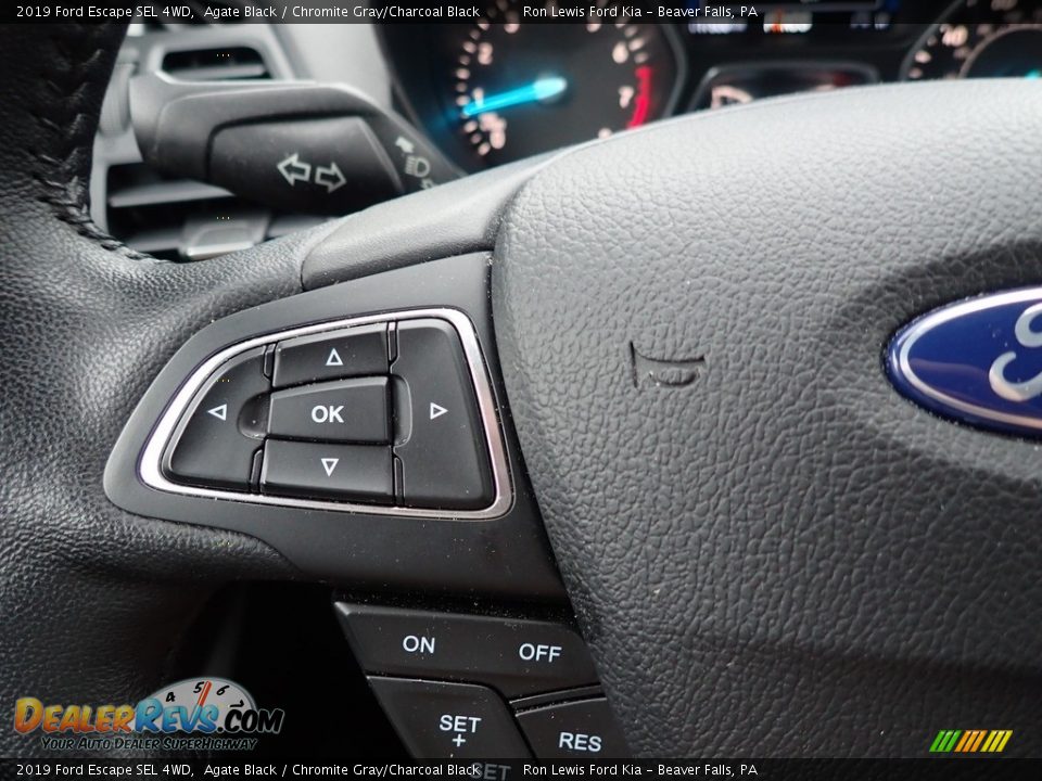 2019 Ford Escape SEL 4WD Agate Black / Chromite Gray/Charcoal Black Photo #22