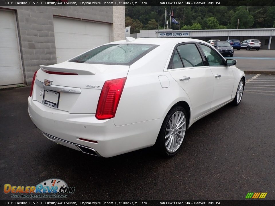 2016 Cadillac CTS 2.0T Luxury AWD Sedan Crystal White Tricoat / Jet Black/Jet Black Photo #2