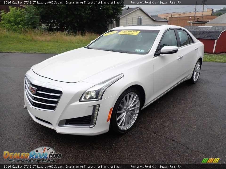 2016 Cadillac CTS 2.0T Luxury AWD Sedan Crystal White Tricoat / Jet Black/Jet Black Photo #5