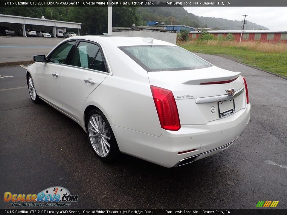 2016 Cadillac CTS 2.0T Luxury AWD Sedan Crystal White Tricoat / Jet Black/Jet Black Photo #7