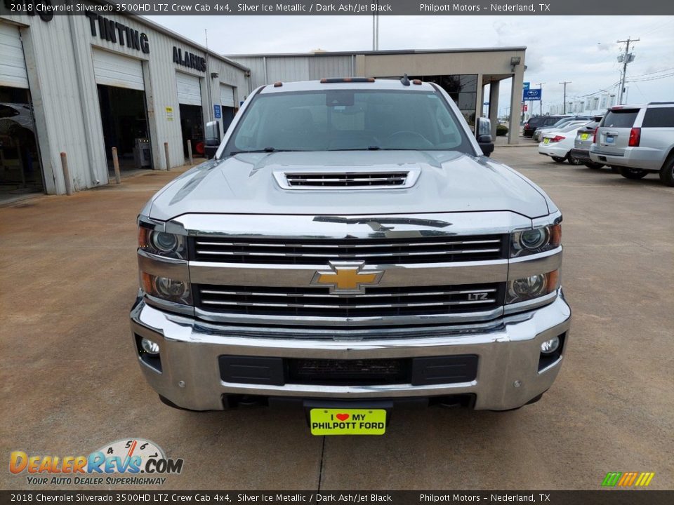 2018 Chevrolet Silverado 3500HD LTZ Crew Cab 4x4 Silver Ice Metallic / Dark Ash/Jet Black Photo #1