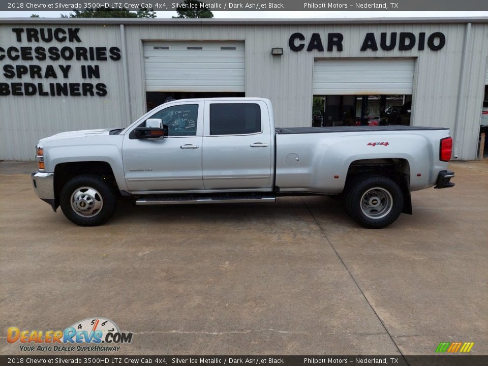 Silver Ice Metallic 2018 Chevrolet Silverado 3500HD LTZ Crew Cab 4x4 Photo #3