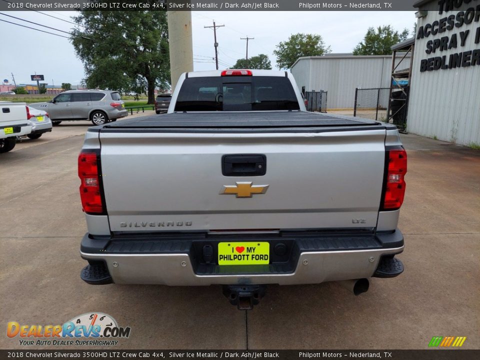 2018 Chevrolet Silverado 3500HD LTZ Crew Cab 4x4 Silver Ice Metallic / Dark Ash/Jet Black Photo #5