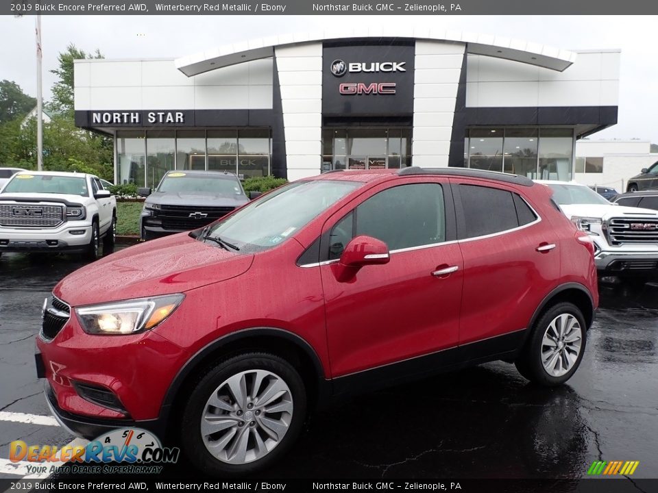 2019 Buick Encore Preferred AWD Winterberry Red Metallic / Ebony Photo #1