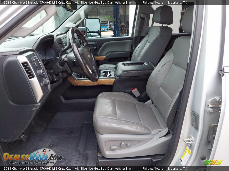 Dark Ash/Jet Black Interior - 2018 Chevrolet Silverado 3500HD LTZ Crew Cab 4x4 Photo #9