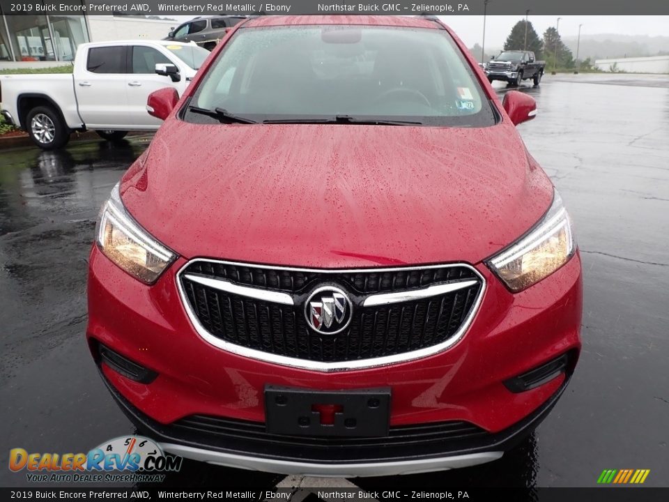 2019 Buick Encore Preferred AWD Winterberry Red Metallic / Ebony Photo #3