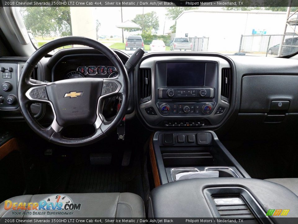 Dashboard of 2018 Chevrolet Silverado 3500HD LTZ Crew Cab 4x4 Photo #10