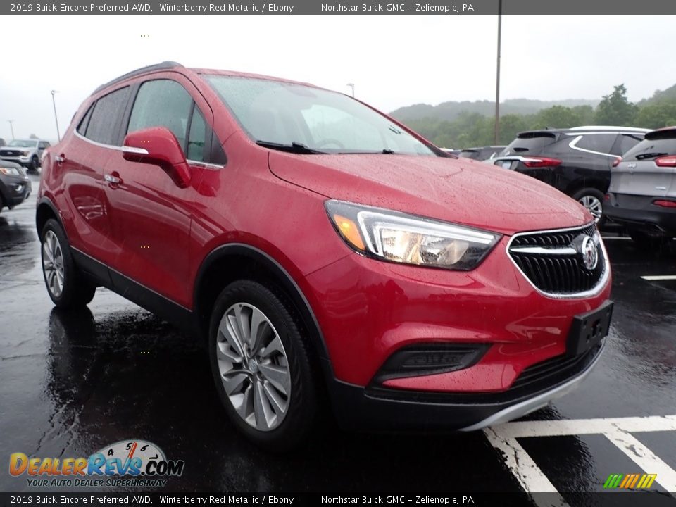 2019 Buick Encore Preferred AWD Winterberry Red Metallic / Ebony Photo #4