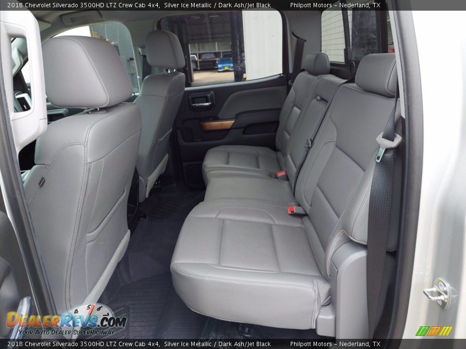 Rear Seat of 2018 Chevrolet Silverado 3500HD LTZ Crew Cab 4x4 Photo #11