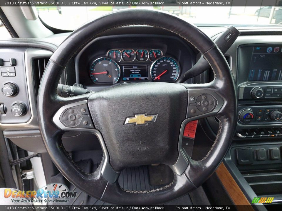 2018 Chevrolet Silverado 3500HD LTZ Crew Cab 4x4 Steering Wheel Photo #14
