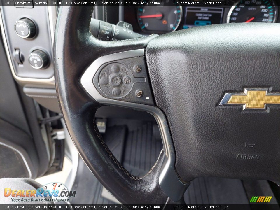 2018 Chevrolet Silverado 3500HD LTZ Crew Cab 4x4 Steering Wheel Photo #15