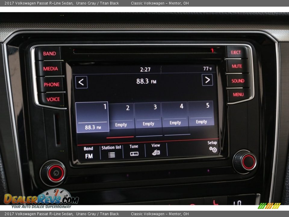 2017 Volkswagen Passat R-Line Sedan Urano Gray / Titan Black Photo #10